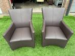 Bert Plantagie design zetel bruin leer fauteuils/stoelen, Ophalen, Twee, Bruin, Geen