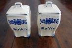 2 Porseleinen keuken potten, Antiek en Kunst, Curiosa en Brocante, Ophalen of Verzenden