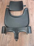 Stokke tripp trapp babyset met dienblad zwart, Ophalen, Zo goed als nieuw, Meegroeistoel