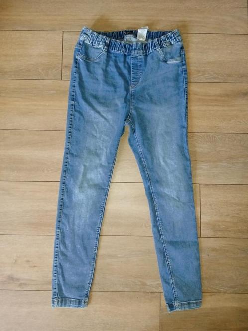 MS Mode spijkerbroek met elastische tailleband maat 48, Kleding | Dames, Grote Maten, Zo goed als nieuw, Broek of Spijkerbroek