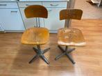 Atelier stoelen, Huis en Inrichting, Bureaustoelen, Ophalen, Gebruikt, Bruin