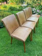 Eetkamerstoelen, Huis en Inrichting, Ophalen, Gebruikt, Bruin, Leer
