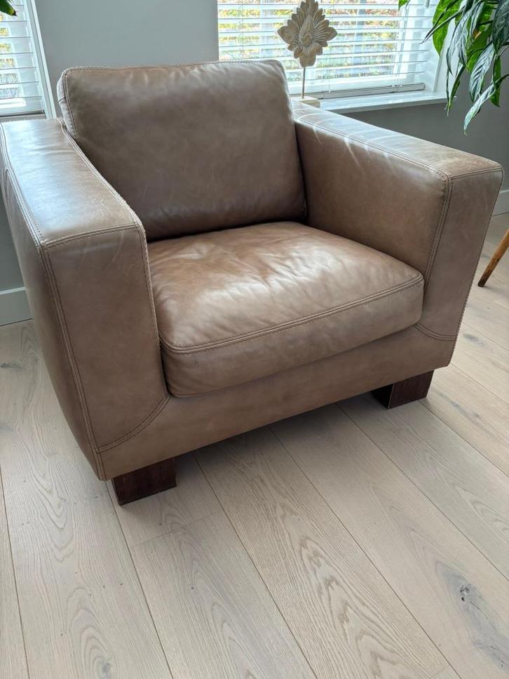 Kwaliteits bankstel Machalke, Huis en Inrichting, Banken | Bankstellen, Gebruikt, Rechte bank, Vierpersoons of meer, 75 tot 100 cm