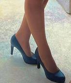 Stewardess pumps, Verzenden, Gedragen, Zwart