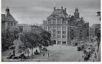 Amsterdam Beursplein Blauwe Wagen Tram GVB, Verzamelen, Ansichtkaarten | Nederland, 1940 tot 1960, Noord-Holland, Ongelopen, Verzenden