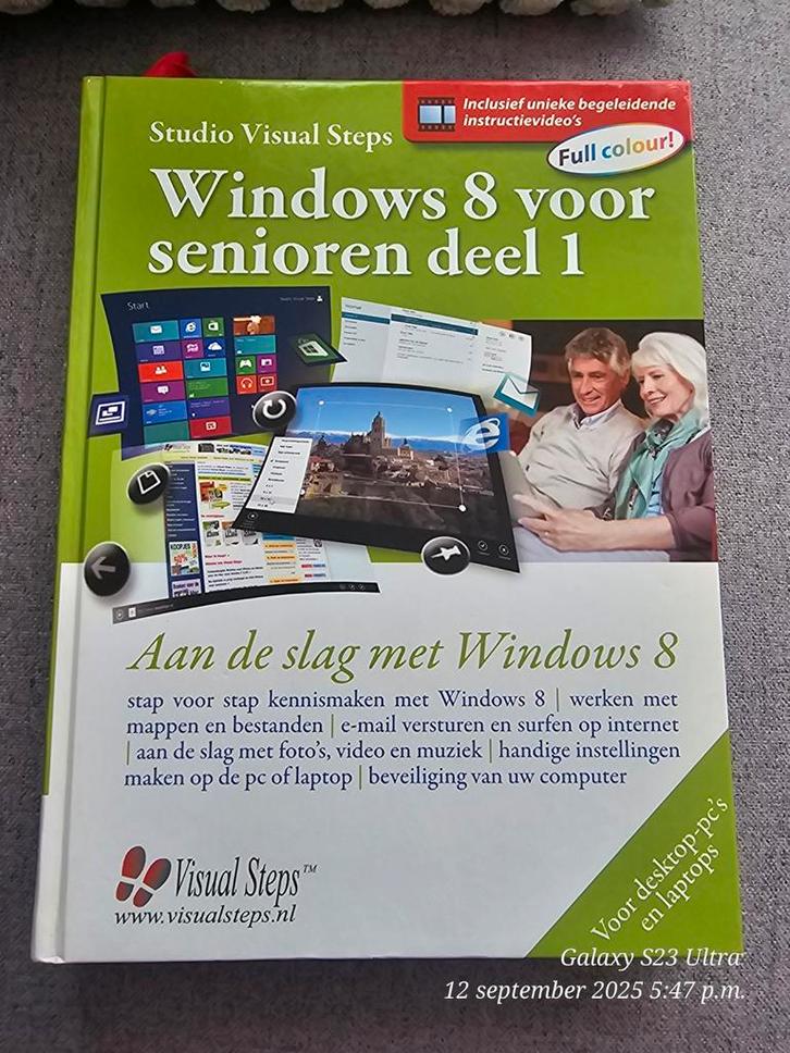 Windows 8 voor senioren deel 1, Boeken, Informatica en Computer, Zo goed als nieuw, Besturingssystemen, Ophalen of Verzenden