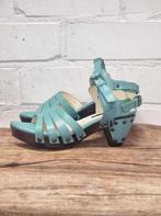 Muxart - Prachtige leren klompjes - sandalen maat 39- Nieuw, Nieuw, Sandalen of Muiltjes, Blauw, Muxart