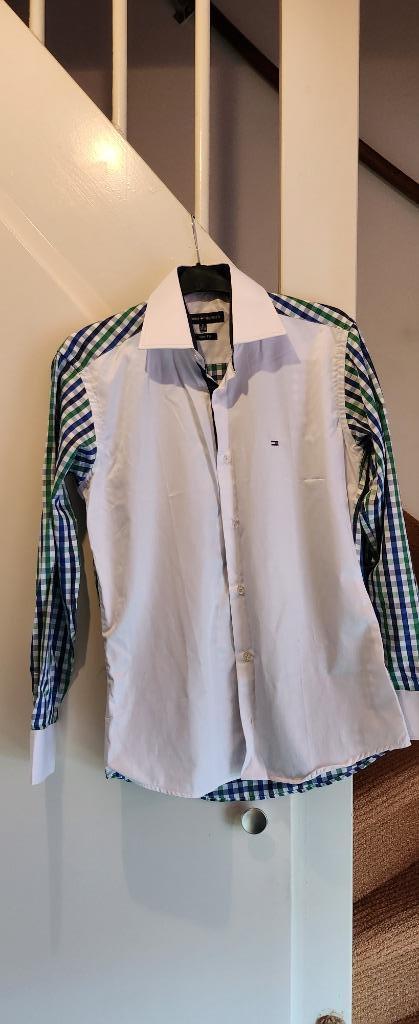 Gloednieuwe witte tommy hilfiger heren hemd maat S/37 38, Kleding | Heren, Overhemden, Nieuw, Halswijdte 38 (S) of kleiner, Wit