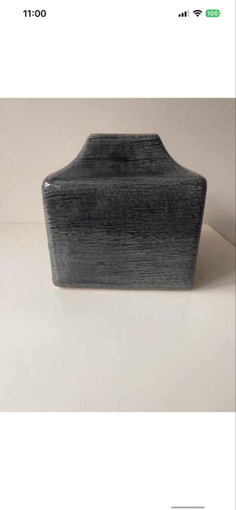 Grijze Mica Decorations Vaas - Nieuwstaat, Huis en Inrichting, Woonaccessoires | Vazen, Overige kleuren, 50 tot 75 cm, Aardewerk of Porselein