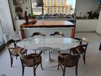Knoll Saarinen Tulip tafel Arabescato, ovaal, Ophalen, Overige materialen, Gebruikt, 100 tot 150 cm