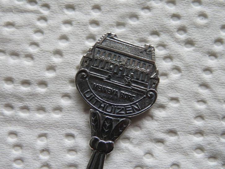 Verzilverd Lepeltje Menkema Borg / Menkemaborg te Uithuizen, Verzamelen, Porselein, Kristal en Bestek, Zo goed als nieuw, Bestek