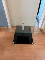 Glazen salontafel, Huis en Inrichting, Tafels | Salontafels, Ophalen, Gebruikt, 50 tot 100 cm, 50 tot 100 cm