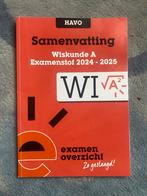Samenvatting examenstof Wiskumde A HAVO 2024-2025, Ophalen of Verzenden, Zo goed als nieuw, HAVO, Wiskunde A