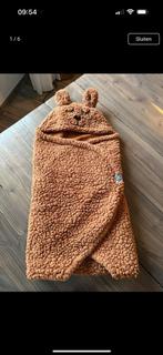 Jollein wikkeldeken baby - bunny ROSE & CAMEL 100x105cm, Ophalen of Verzenden, Zo goed als nieuw, 70 tot 85 cm, Deken