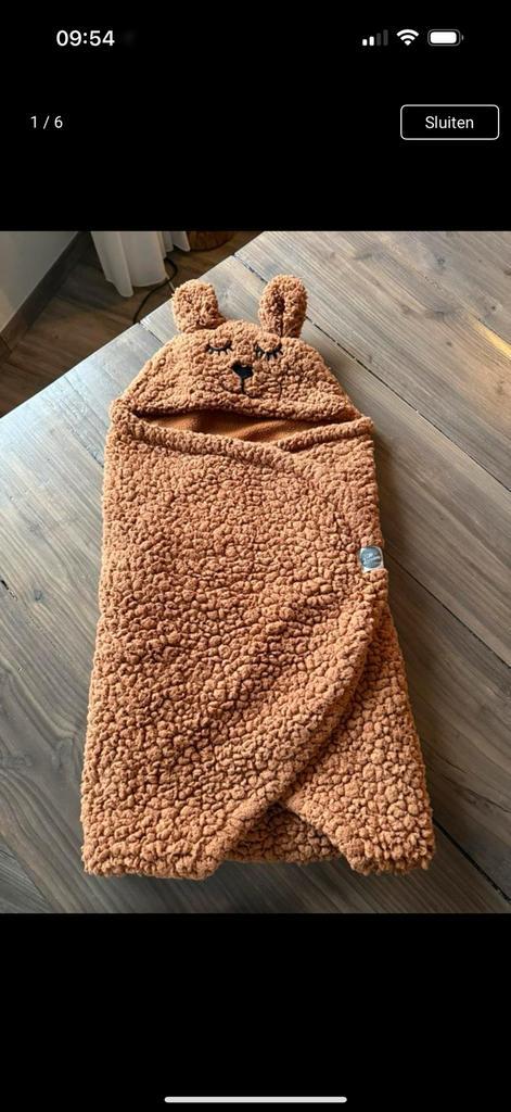 Jollein wikkeldeken baby - bunny ROSE & CAMEL 100x105cm, Kinderen en Baby's, Dekens, Slaapzakjes en Inbakerproducten, Zo goed als nieuw