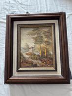 Schilderij bos voorstelling van B. Groneman, Ophalen, Minder dan 50 cm, Gebruikt, Schilderij