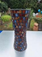 Leuke mozaïek vaas.DALEN,DRENTHE, Blauw, Ophalen of Verzenden, Minder dan 50 cm, Glas