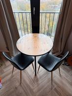 Tafel met 2 stoelen, Huis en Inrichting, Complete eetkamers, Ophalen of Verzenden, Gebruikt, Minder dan 4 stoelen