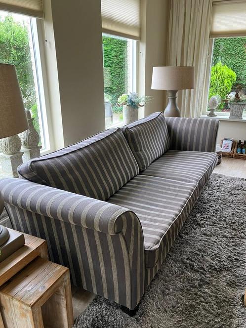 Bank, 3 fauteuils en 8 eetkamerstoelen, Huis en Inrichting, Banken | Sofa's en Chaises Longues, Gebruikt, 75 tot 100 cm, Stof