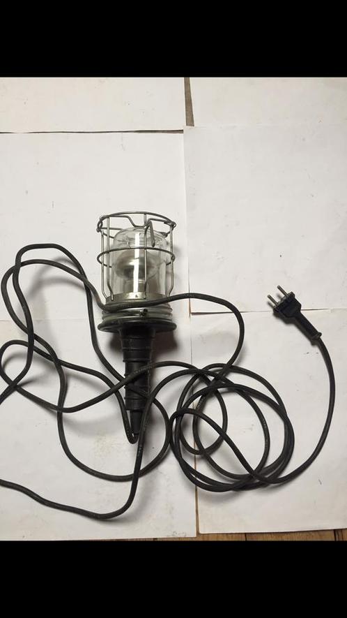 Vintage handlamp,looplamp,werklamp, Doe-het-zelf en Verbouw, Bouwverlichting, Zo goed als nieuw, Lamp, Ophalen of Verzenden