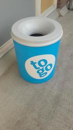 PRULLENBAK MET AH LOGO, Huis en Inrichting, Woonaccessoires | Prullenbakken, Ophalen, 50 tot 75 cm, Zo goed als nieuw, Metaal