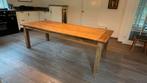 Massief Eiken Eettafel - Landelijke Stijl, Huis en Inrichting, Tafels | Eettafels, Ophalen, 100 tot 150 cm, Eikenhout, 200 cm of meer