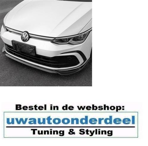 Spoiler Splitter Lip Hoogglans Zwart Geschikt voor VW Golf 8, Auto diversen, Tuning en Styling, Verzenden