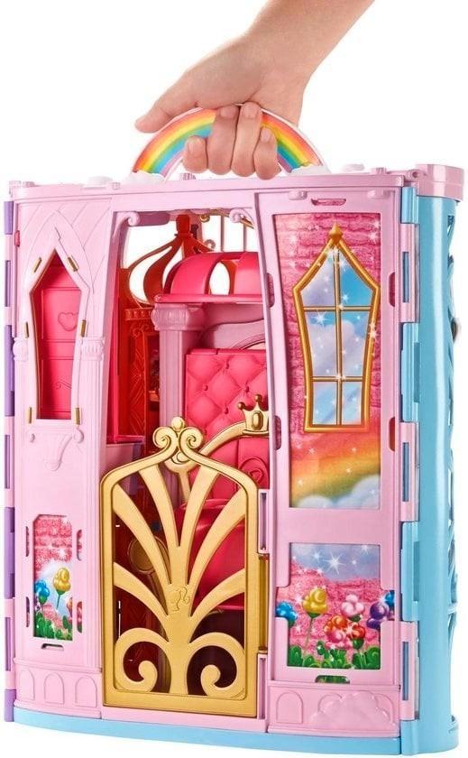 Barbie Dreamtopia Draagbaar Kasteel - Barbiehuis, Kinderen en Baby's, Speelgoed | Poppenhuizen, Zo goed als nieuw, Toebehoren