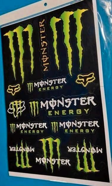 Motor stickers Monster Energy, Motoren, Accessoires | Stickers, Ophalen of Verzenden