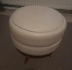 Vintage poef, Ophalen, Minder dan 50 cm, Gebruikt, Rond