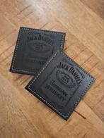 Set van 4 kunstleer Jack Daniel's onderzetters, Ophalen of Verzenden, Nieuw, Glas of Kopje