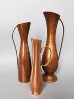 Dahlmann ? Retro vintage design koperen vazen Mid Century de, Verzenden