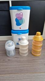 Melkpoeder bewaarbus, poedertorens en een philips flesje., Kinderen en Baby's, Babyvoeding en Toebehoren, Overige typen, Gebruikt