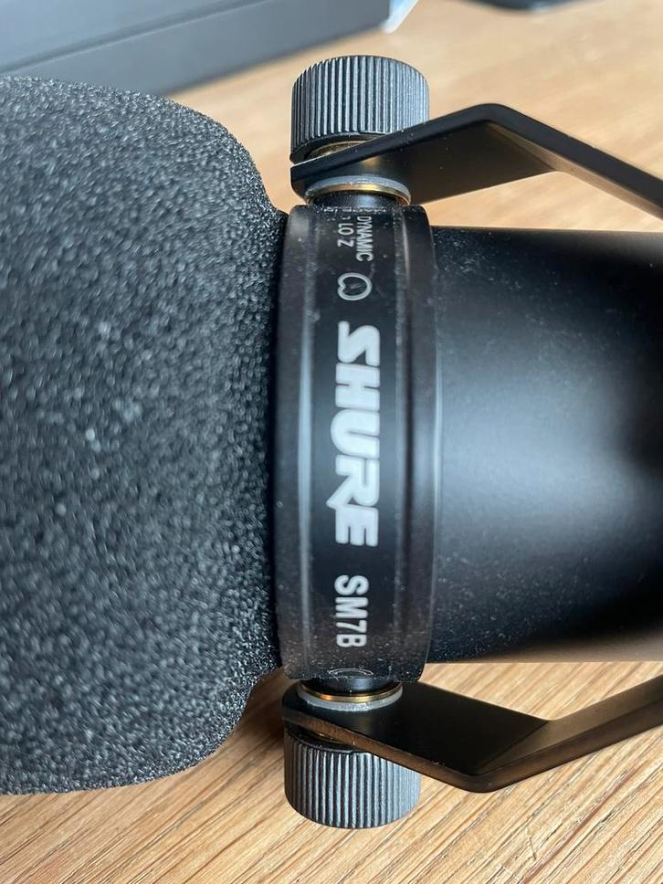Shure SM7B - Slechts 2x gebruikt - Incl. A7WS - Bax Music, Muziek en Instrumenten, Microfoons, Zo goed als nieuw, Studiomicrofoon