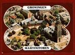 Groningen - Luchtfoto Martinitoren en Kerk - 1981 (pst Groni, Ophalen of Verzenden, 1980 tot heden, Gelopen, Groningen