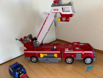 Grote Paw Patrol, Marshall Brandweerauto met licht en geluid beschikbaar voor biedingen