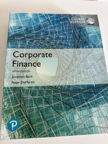 Corporate Finance – Berk & DeMarzo (5e Global Edition) beschikbaar voor biedingen