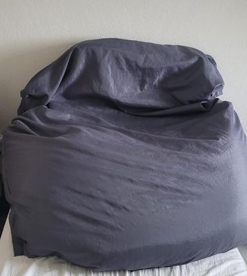 Drop & Sit - Grote Zitzak - Nylon - Antraciet-  130 X 130 CM beschikbaar voor biedingen