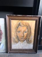 Portret dame / jomanda ?, Antiek en Kunst, Ophalen of Verzenden