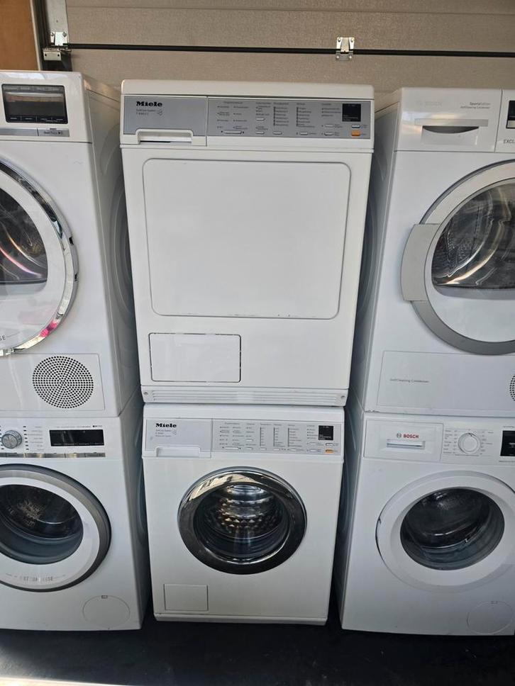 Miele Wasmachine + Condensdroger Set met Garantie, Witgoed en Apparatuur, Wasmachines, Zo goed als nieuw, 6 tot 8 kg, 85 tot 90 cm