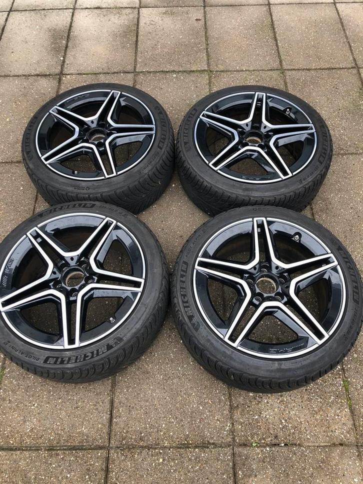 Org Mercedes A B CLA Klasse 18 inch Michelin winterbanden, Auto-onderdelen, Banden en Velgen, Banden en Velgen, Winterbanden, 18 inch