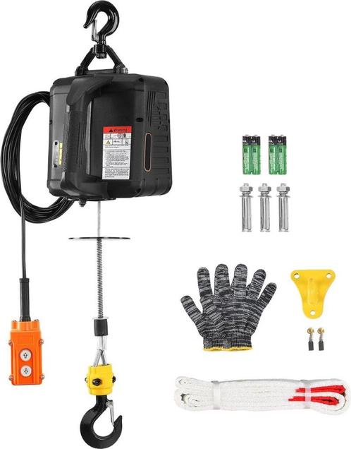 Katrol 1100lbs 1500W Elektrische Takellier 2-in-1, Doe-het-zelf en Verbouw, Lieren en Takels, Nieuw, Verzenden