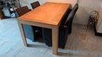 Teakhouten eetkamertafel met bijpassende stoelen, Huis en Inrichting, Complete eetkamers, Ophalen, Gebruikt