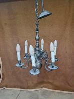 zware bronzen kroonluchter 6 lampen, Ophalen of Verzenden