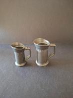 Tinnen kleine maatbekertjes, Antiek en Kunst, Antiek | Tin, Ophalen of Verzenden