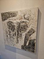 Schilderij canvas olifant 60x60, Ophalen