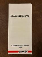 Citroën bestelwagens kleuren brochure 1985 oa Mehari, Verzenden, Zo goed als nieuw, Citroën