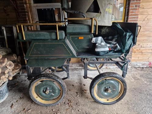 Mooie kar GEREMD pony en paard, Dieren en Toebehoren, Rijtuigen en Koetsen, Gebruikt, Marathonwagen, Paard of Pony