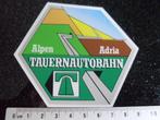 ruit sticker alpen adria tauernautobahn logo vignet embleem, Verzenden, Zo goed als nieuw, Auto of Motor