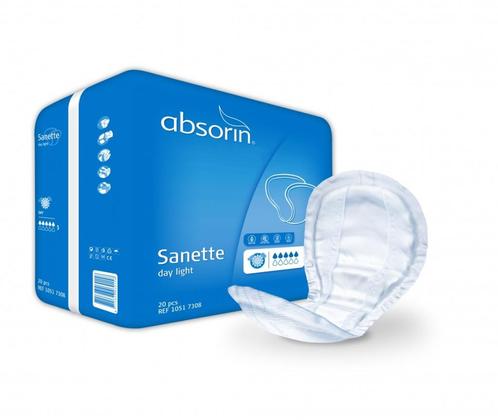 ABSORIN SANETTE DAY LIGHT 32X61cm🌺8 pakken 20 stuks per pak, Diversen, Verpleegmiddelen, Nieuw, Ophalen